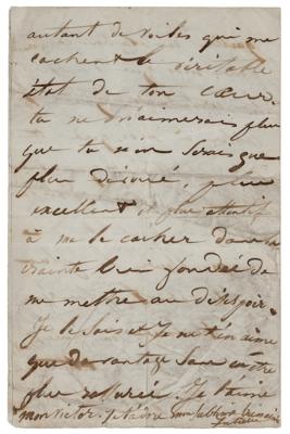 Lot #392 Victor Hugo: Juliette Drouet Autograph Letter Signed - Image 3