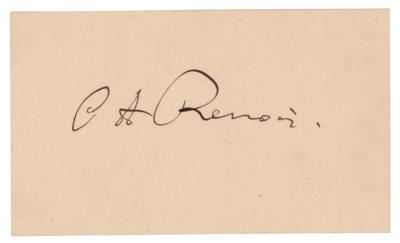 Lot #338 Pierre-Auguste Renoir Signature