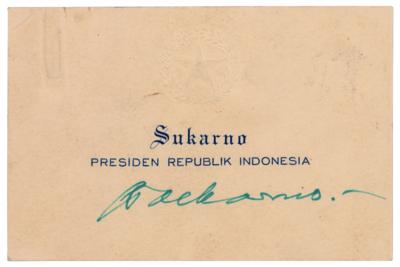 Lot #210 Sukarno Signature - Image 1