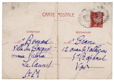 Lot #351 Pierre Bonnard Autograph Letter Signed - Image 2