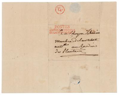 Lot #97 Josephine Bonaparte Letter Signed to Botanist - Image 2