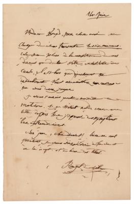 Lot #237 Claude Joseph Rouget de Lisle Autograph Letter Signed - Image 1