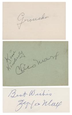 Lot #667 Marx Brothers (3) Signatures