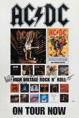Lot #492 AC/DC Signed Poster