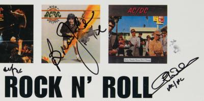 Lot #492 AC/DC Signed Poster - Image 3