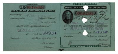 Lot #80 William H. Taft (5) Signed Items - Image 2
