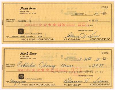 Lot #491 Country Music (10) Signed Checks