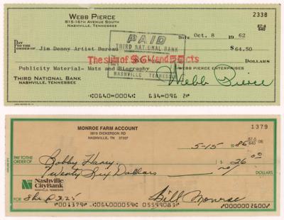 Lot #491 Country Music (10) Signed Checks - Image 2