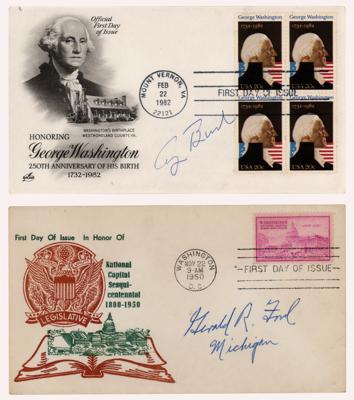 Lot #48 Jimmy Carter, Gerald Ford, and George Bush (5) Signed Items - Image 3