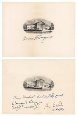 Lot #212 Supreme Court (2) Signed Engravings