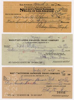 Lot #694 Rod Steiger (3) Signed Checks - Image 1