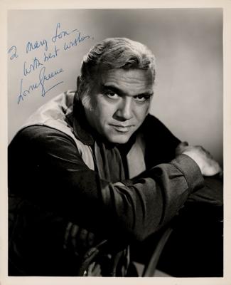 Lot #592 Bonanza: Lorne Greene Signed Photograph - Image 1