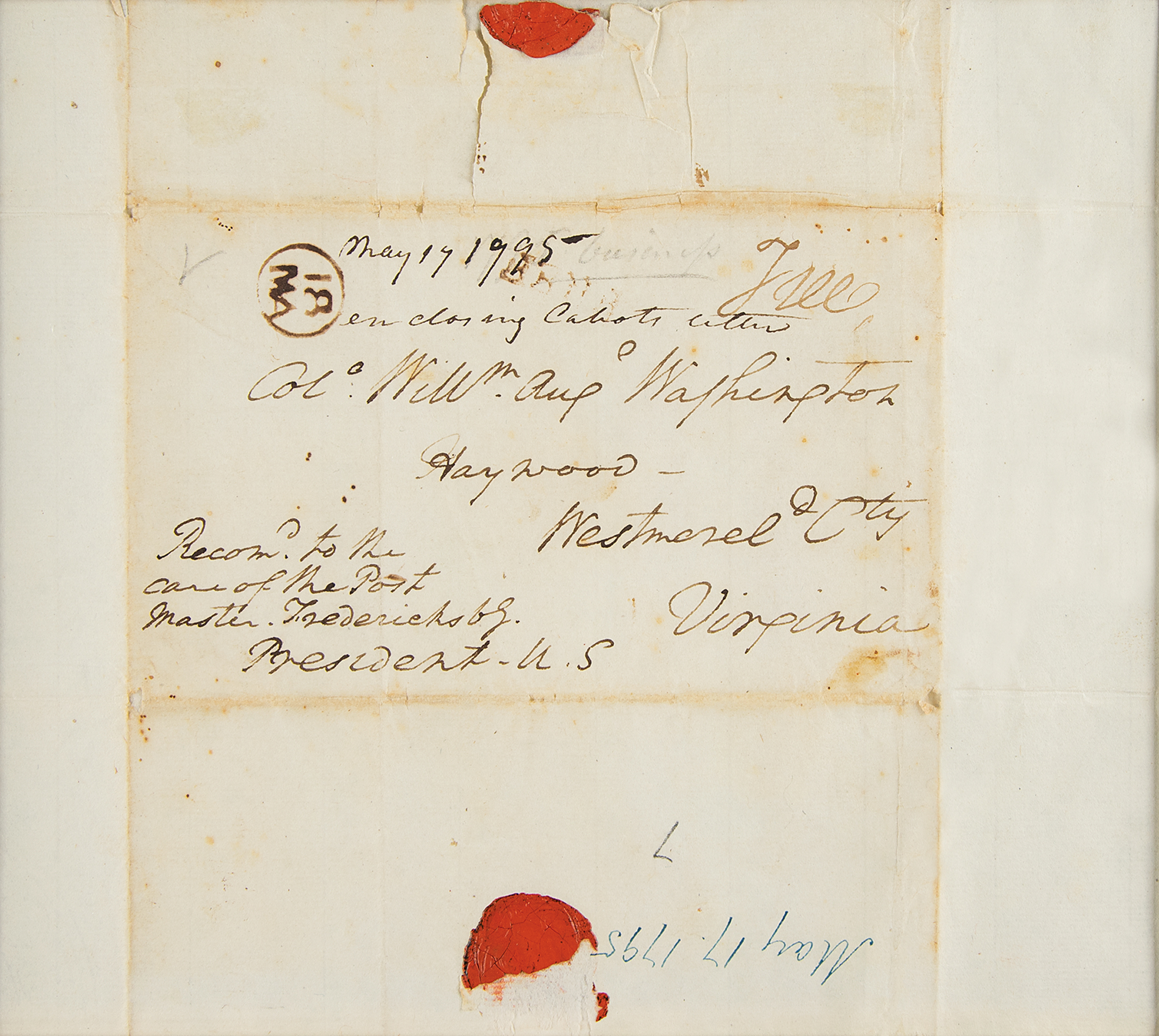 George Washington Handwritten Letter from Presidency for Sale