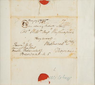 Lot #1 George Washington Autograph Letter Signed as President with Free Frank to Nephew - Image 4