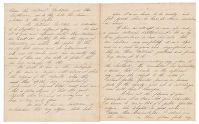 Lot #259 Matthew F. Maury Letter Signed on the Smithsonian Institution - Image 3