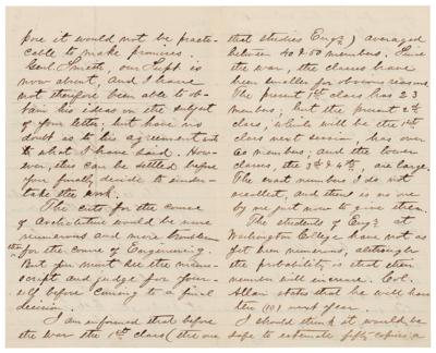 Lot #254 George Washington Custis Lee Autograph Letter Signed - Image 2