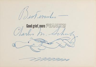 Lot #372 Charles Schulz Signed Sketch of Snoopy