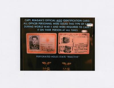 Lot #33 President Ronald Reagan Donates His Military I.D. Card to the U.S. Air Force Museum - Image 2