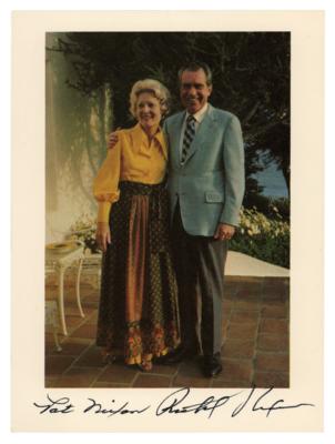 Lot #74 Richard and Pat Nixon Signed Photograph