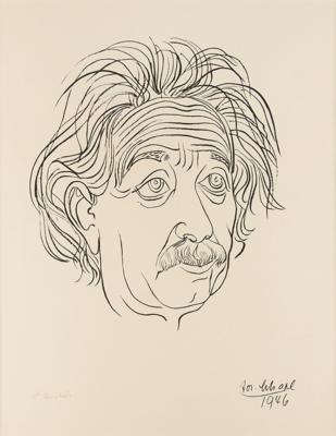 Lot #120 Albert Einstein Signed Silkscreen Print