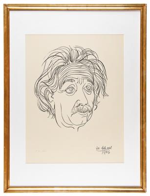 Lot #120 Albert Einstein Signed Silkscreen Print - Image 2