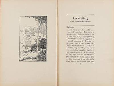 Lot #407 Samuel Clemens: Eve's Diary by Mark Twain (First Edition) - Image 7