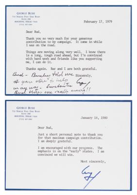 Lot #46 George Bush (2) Typed Letters Signed - Image 1