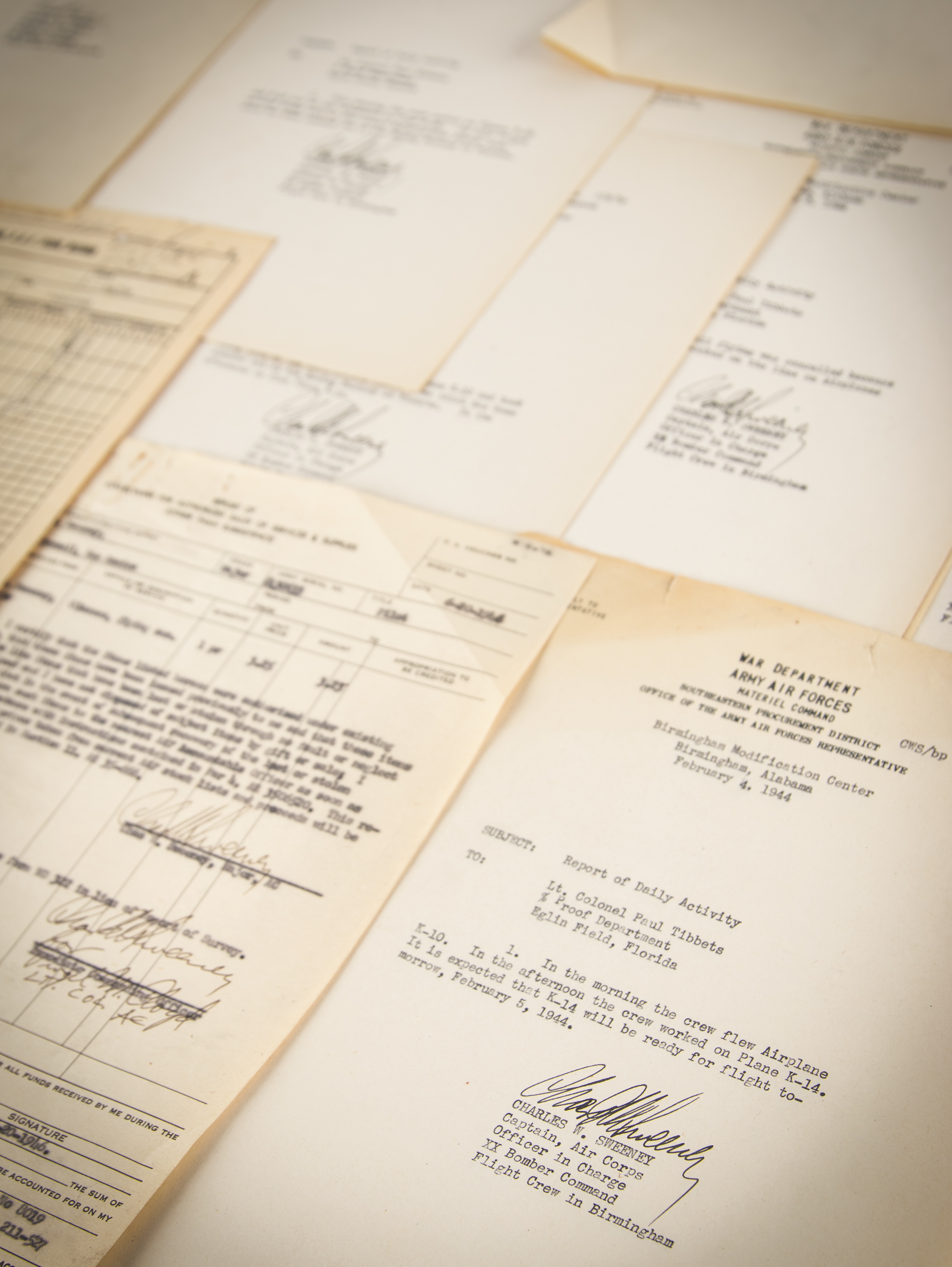 Lot #236 Bockscar: Charles Sweeney Archive of Atomic Bomb Documents, 1944-1946 - Image 1