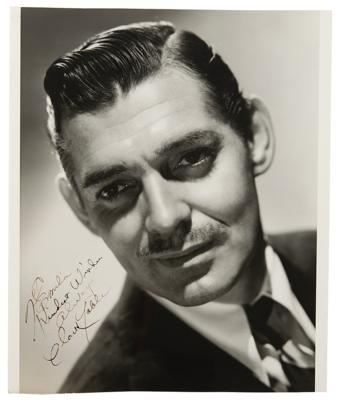 Lot #750 Clark Gable Signed Photograph