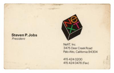 Lot #5008 Steve Jobs (2) NeXT Business Cards - Image 2