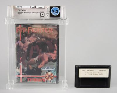 Lot #5072 Sega Genesis: Pit-Fighter Prototype Cartridge and Sealed Video Game - Wata 9.2 - Image 1