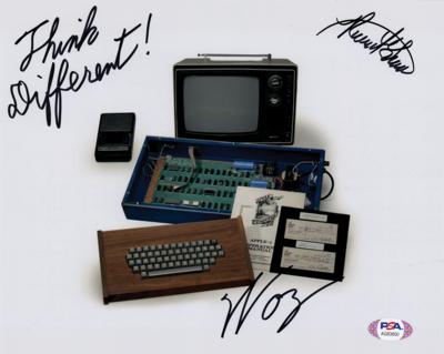 Lot #5048 Steve Wozniak and Ronald Wayne Signed Photograph - Image 1