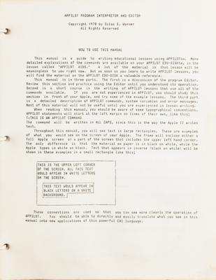 Lot #5053 Muse Software 'Appilot' Press Packet (1978) - Image 4