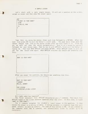 Lot #5053 Muse Software 'Appilot' Press Packet (1978) - Image 6