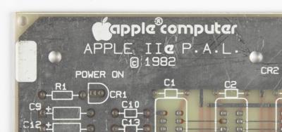 Lot #5020 Apple IIe P.A.L. Prototype Bare Logic Board (1982) - Image 3