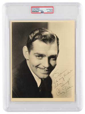 Lot #661 Clark Gable Signed Photograph