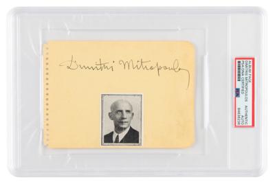 Lot #559 Dimitri Mitropoulos Signature - Image 1