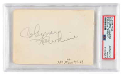 Lot #580 Coleman Hawkins Signature - Image 1