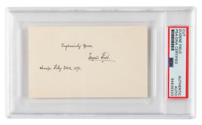 Lot #433 Eugene Field Signature - Image 1