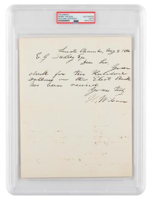 Lot #236 Henry Wilson Autograph Letter Signed
