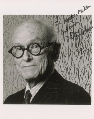 Lot #331 Phillip Johnson Signed Photograph - Image 1