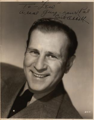 Lot #684 Bud Abbott Signed Photograph - Image 1