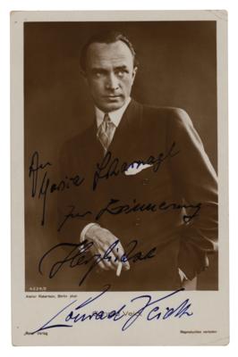 Lot #878 Conrad Veidt Signed Photograph - Image 1