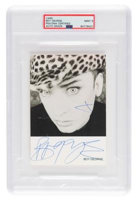 Lot #644 Boy George Signed Photograph - PSA MINT 9 - Image 1