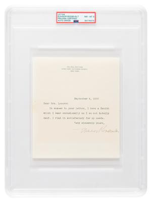 Lot #102 Eleanor Roosevelt Typed Letter Signed - PSA NM-MT 8 - Image 1