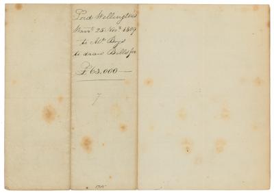 Lot #268 Duke of Wellington Document Signed - Image 2