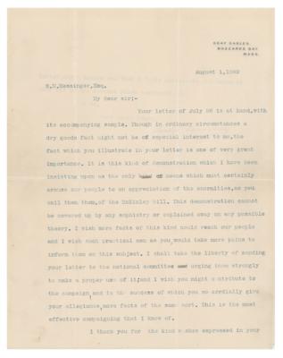 Lot #59 Grover Cleveland Typed Letter Signed - Image 2