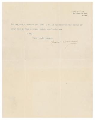 Lot #59 Grover Cleveland Typed Letter Signed - Image 1