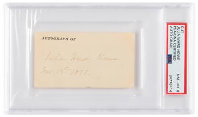 Lot #441 Julia Ward Howe Signature - PSA NM-MT 8 - Image 1