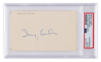 Lot #566 Irving Berlin Signature - Image 1